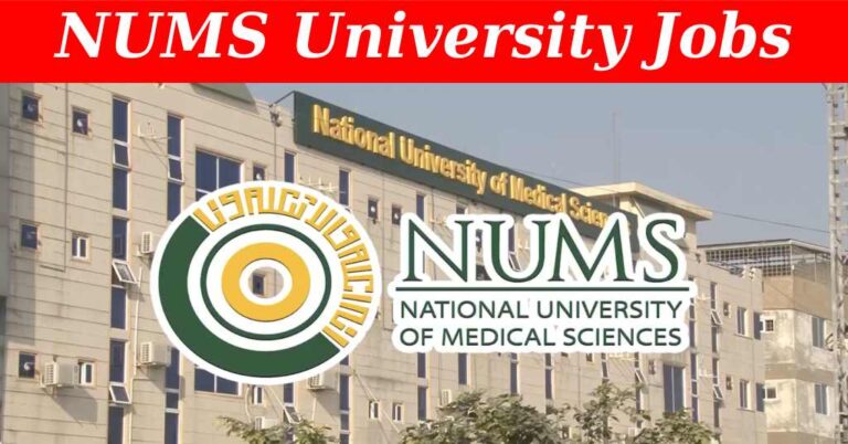 NUMS vacancies & recruitment ( September 2024) : Open Jobs/Online application